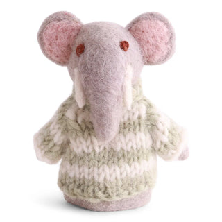 Felt Finger Puppet Elephant