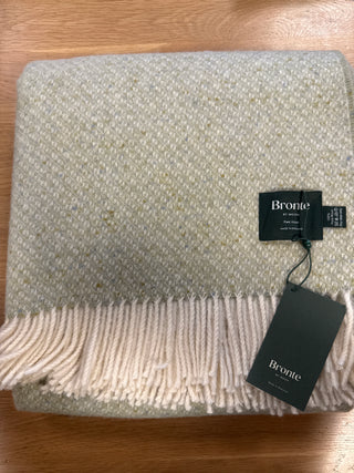 Light Sage Donegal Throw
