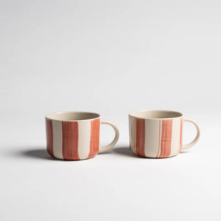 Cornflower Mug Brushed Berry Red Medium Set of 2