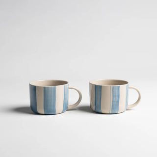 Cornflower Mug Brushed Light Blue Medium Set of 2