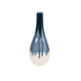 Orro Blue Organic Fade Slim Ceramic Vase