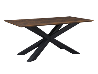 Nevada 170cm Parquet Dining Table Set - Six Chairs Incl