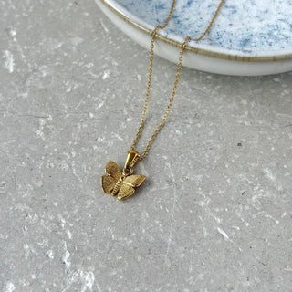 Tarnish Resistant Butterfly Necklace
