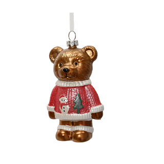 Mr Bear Christmas Jumper Tree Decoration