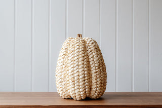 Tall Straw Pumpkin