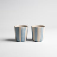 Cornflower Beaker Brushed Light Blue Large Set of 2