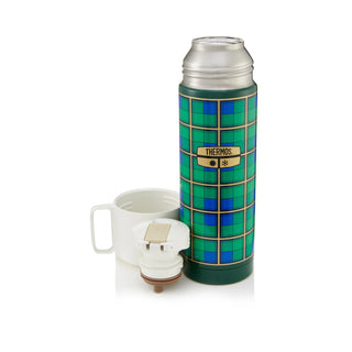 Thermos S/S Green Plaid Flask 500ml