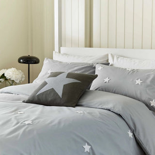 Tufted Star Double Cover Set Grey
