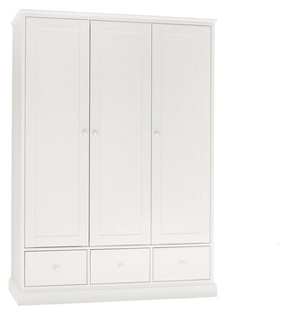 Ashby White Triple Wardrobe