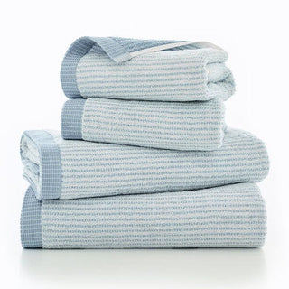 Willow Weave Stripe Bath Sheet Blue