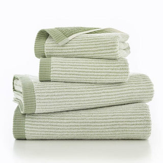 Willow Weave Stripe Bath Sheet Sage