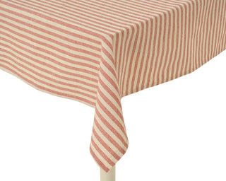 Red & White Stripe Tablecloth 240cm