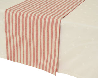 Red & White Stripe Table Runner