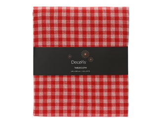 Red Check Table Cloth