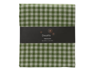 Green Check Table Cloth 180cm
