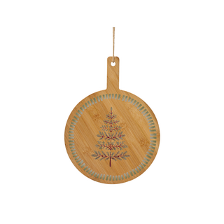 Christmas Tree Decal Round Chopping Board