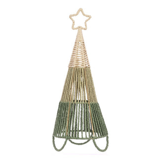 Green & Natural Rope Tree With Legs 53cm