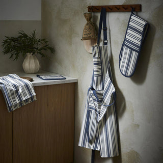 Denim Stripe Cotton Apron