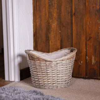 Greenham Wicker Washing Basket Sml