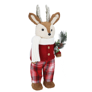 Dressed Mr Stag Bristle Ornament