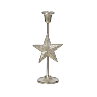 Star Nickle Candle Holder