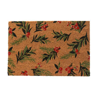 Fir & Eucalyptus Red Berries Coir Doormat