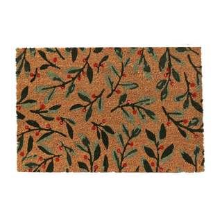 Leafy Berry Sprigs Coir Doormat
