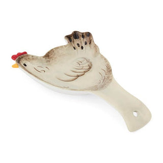 Hen House Lane Ceramic Spoon Rest Large