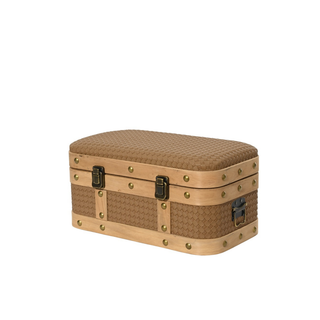 Wooden Chest with Gold Studding Medium