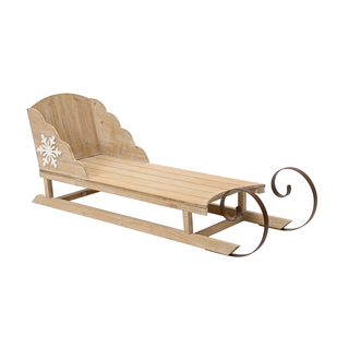 Firwood Sleigh with White Snowflake Lrg