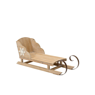 Firwood Sleigh with White Snowflake Sml