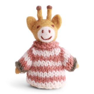Felt Finger Puppet Giraffe