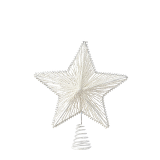 White Glitter String Treetopper