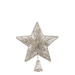 Soft Gold Glitter String Treetopper