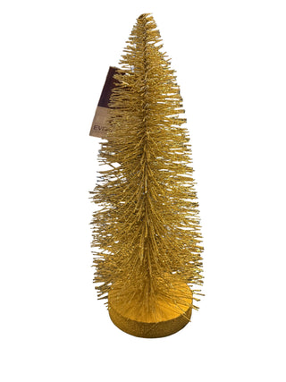 Gold Glitter Bristle Tree