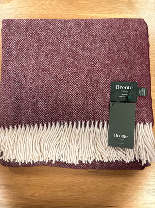 Burgundy Donegal Throw