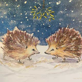 Christmas Kiss Christmas Cards, 6 Pack
