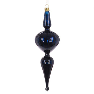 Glass Blue Finial Tree Decoration 23cm
