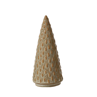 Brown Embossed Straight Christmas Tree 20cm