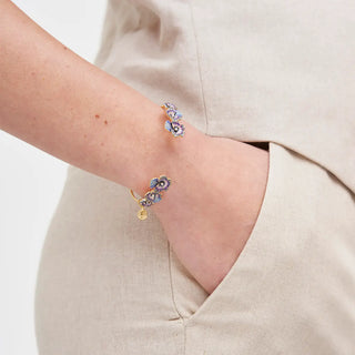 Pansy Pearl Bangle