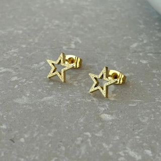 Tarnish Resistant Shimmer Star Studs