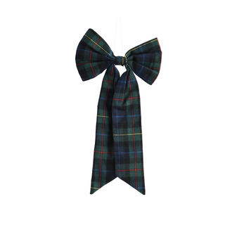Traditional Green Tartan Bow