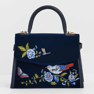 Eliza Nightingale Embroidered Top Handle Bag