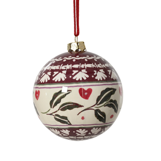 Gloss Oxblood Snowflake Bauble