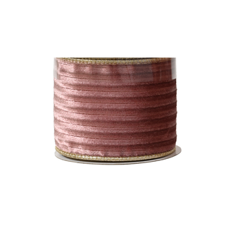 Wide Rose Stripe Velvet Ribbon