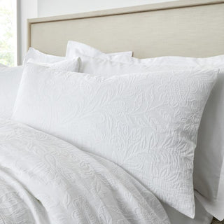 Fleur Matelasse White Single Duvet Set