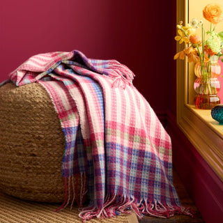 Darling Waffle Check Throw