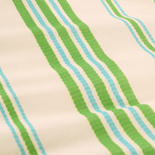 Sophie Stripe Super King Fitted Sheet Green