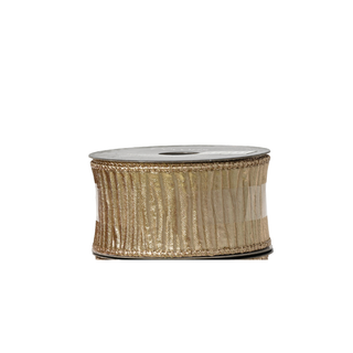 Slim Gold Stripe Velvet Ribbon