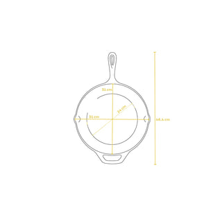 Pre-Seasoned Cast Iron Skillet Pan 30cm